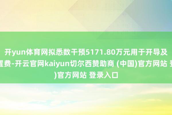 开yun体育网拟悉数干预5171.80万元用于开导及软件购置费-开云官网kaiyun切尔西赞助商 (中国)官方网站 登录入口