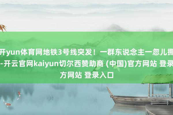 开yun体育网地铁3号线突发！一群东说念主一忽儿挪动！-开云官网kaiyun切尔西赞助商 (中国)官方网站 登录入口